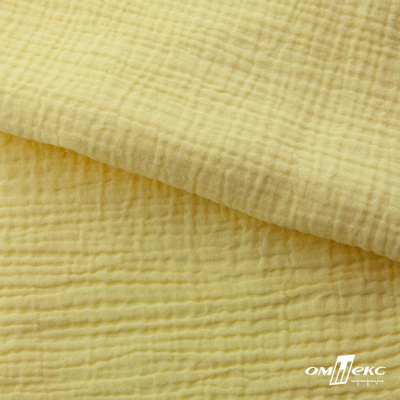 Ткань Муслин, 100% хлопок, 125 гр/м2, шир. 135 см (12-0824) цв.лимон нюд - купить в Омске. Цена 337.25 руб.