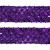 Тесьма с пайетками 12, шир. 35 мм/уп. 25+/-1 м, цвет фиолет - купить в Омске. Цена: 1 308.30 руб.