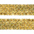 Тесьма с пайетками D16, шир. 35 мм/уп. 25+/-1 м, цвет золото - купить в Омске. Цена: 1 281.60 руб.