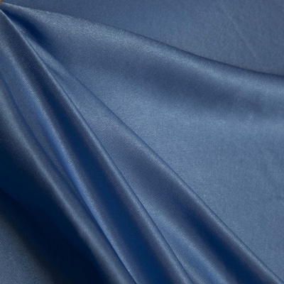 Поли креп-сатин 16-4132, 125 (+/-5) гр/м2, шир.150см, цвет голубой - купить в Омске. Цена 157.15 руб.