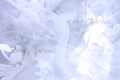 Органза деворэ 6031 (280см) С01 белый - купить в Омске. Цена 595.43 руб.