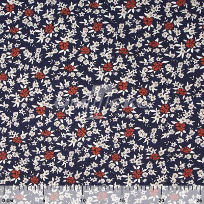 Плательная ткань "Фламенко" 7.2, 80 гр/м2, шир.150 см, принт растительный - купить в Омске. Цена 239.03 руб.