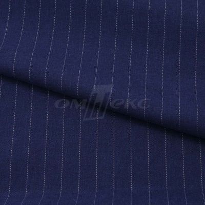 Костюмная ткань "Жаклин", 188 гр/м2, шир. 150 см, цвет тёмно-синий - купить в Омске. Цена 417.78 руб.