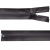 Молния водонепроницаемая PVC Т-7, 60 см, разъемная, цвет (301) т.серый - купить в Омске. Цена: 48.38 руб.