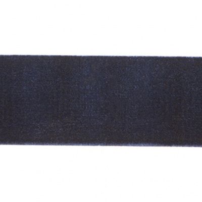 Лента бархатная нейлон, шир.25 мм, (упак. 45,7м), цв.180-т.синий - купить в Омске. Цена: 784.49 руб.