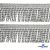 Бахрома 0390-0910, 62 мм/упак.25+/-1м, цвет 8355-серебристый - купить в Омске. Цена: 1 107.70 руб.