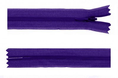 Молния потайная Т3 866, 50 см, капрон, цвет фиолетовый - купить в Омске. Цена: 8.71 руб.