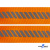Текстильная лента  светоотражающая,100% пэ, шир.25 мм (боб.45 м) цв.-люм.оранж - купить в Омске. Цена: 969.42 руб.