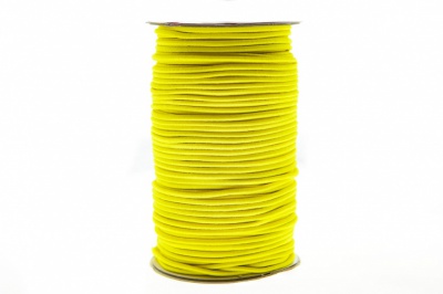 0370-1301-Шнур эластичный 3 мм, (уп.100+/-1м), цв.110 - желтый - купить в Омске. Цена: 459.62 руб.