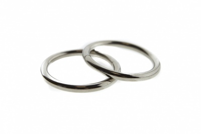 Кольцо металлическое d-32 мм, цв.-никель - купить в Омске. Цена: 3.54 руб.