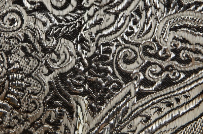 Ткань костюмная жаккард №11, 140 гр/м2, шир.150см, цвет тем.серебро - купить в Омске. Цена 383.29 руб.