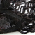 Трикотажное полотно с пайетками, шир.130 см, #311-бахрома чёрная - купить в Омске. Цена 1 183.35 руб.