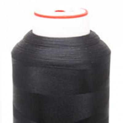 Нитки текстурированные некручёные, намот. 5 000 м, цвет чёрный - купить в Омске. Цена: 70.43 руб.