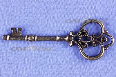 Декоративный элемент для творчества из металла "Ключ"8,5 см  - купить в Омске. Цена: 26.93 руб.