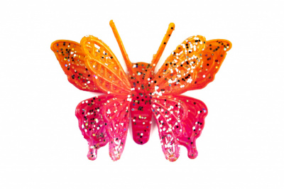 Бабочка декоративная пластиковая #10 - купить в Омске. Цена: 7.09 руб.