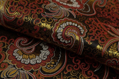 Ткань костюмная жаккард, 135 гр/м2, шир.150см, цвет бордо№6 - купить в Омске. Цена 441.95 руб.