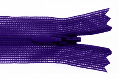 Молния потайная Т3 866, 20 см, капрон, цвет фиолетовый - купить в Омске. Цена: 5.33 руб.