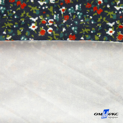 Ткань костюмная «Микровельвет велюровый принт», 220 г/м2, 97% полиэстр, 3% спандекс, ш. 150См Цв #4 - купить в Омске. Цена 444.24 руб.