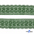 Кружево гипюр 0575-3326, шир. 65 мм/уп.13,7 м, цвет 070-зелёный - купить в Омске. Цена: 1 642.05 руб.