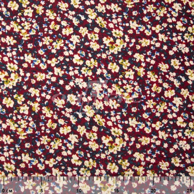 Плательная ткань "Софи" 5.1, 75 гр/м2, шир.150 см, принт растительный - купить в Омске. Цена 243.96 руб.