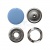 Кнопка рубашечная (закрытая) 9,5мм - эмаль, цв.182 - св.голубой - купить в Омске. Цена: 5.74 руб.