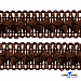Тесьма декоративная "Самоса" 129, шир. 20 мм/уп. 33+/-1 м, цвет т.коричневый