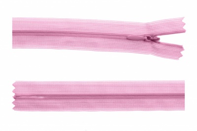 Молния потайная Т3 513, 60 см, капрон, цвет св.розовый - купить в Омске. Цена: 10.24 руб.