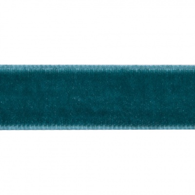 Лента бархатная нейлон, шир.12 мм, (упак. 45,7м), цв.65-изумруд - купить в Омске. Цена: 392 руб.