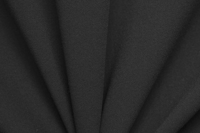 Костюмная ткань с вискозой "Бриджит", 210 гр/м2, шир.150см, цвет чёрный - купить в Омске. Цена 564.96 руб.