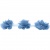 Тесьма плетеная "Рюш", упак. 9,14 м, цвет голубой - купить в Омске. Цена: 45.87 руб.