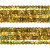 Тесьма с пайетками D16, шир. 20 мм/уп. 25+/-1 м, цвет золото - купить в Омске. Цена: 778.19 руб.