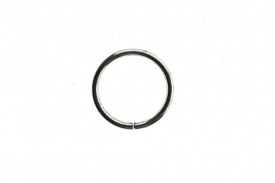 Кольцо металлическое d-15 мм, цв.-никель - купить в Омске. Цена: 2.45 руб.