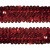 Тесьма с пайетками 3, шир. 30 мм/уп. 25+/-1 м, цвет красный - купить в Омске. Цена: 1 098.48 руб.