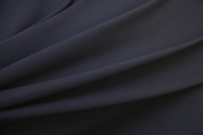 Костюмная ткань с вискозой "Флоренция" 19-4024, 195 гр/м2, шир.150см, цвет т.синий - купить в Омске. Цена 491.97 руб.