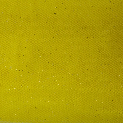 Сетка Глиттер, 24 г/м2, шир.145 см., желтый - купить в Омске. Цена 118.43 руб.
